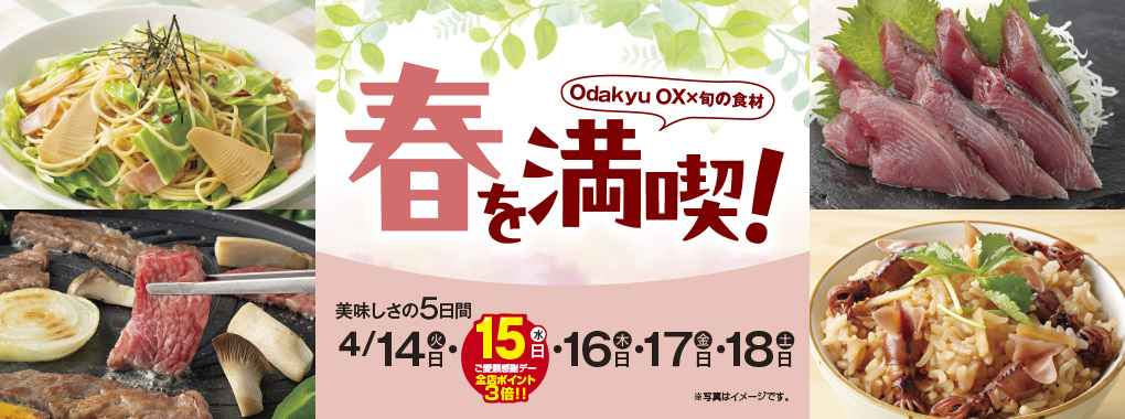 春を満喫！Odakyu OX×旬の食材