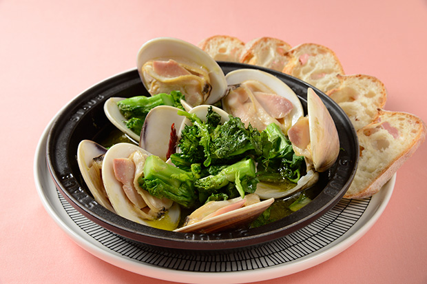 はまぐりのアヒージョ