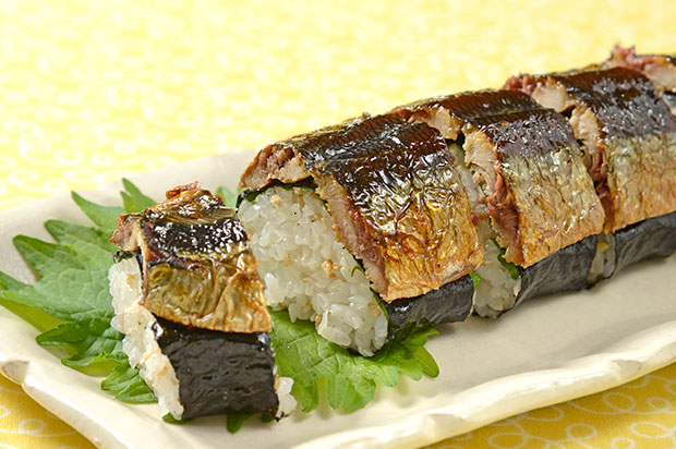 焼きさんまの棒寿司